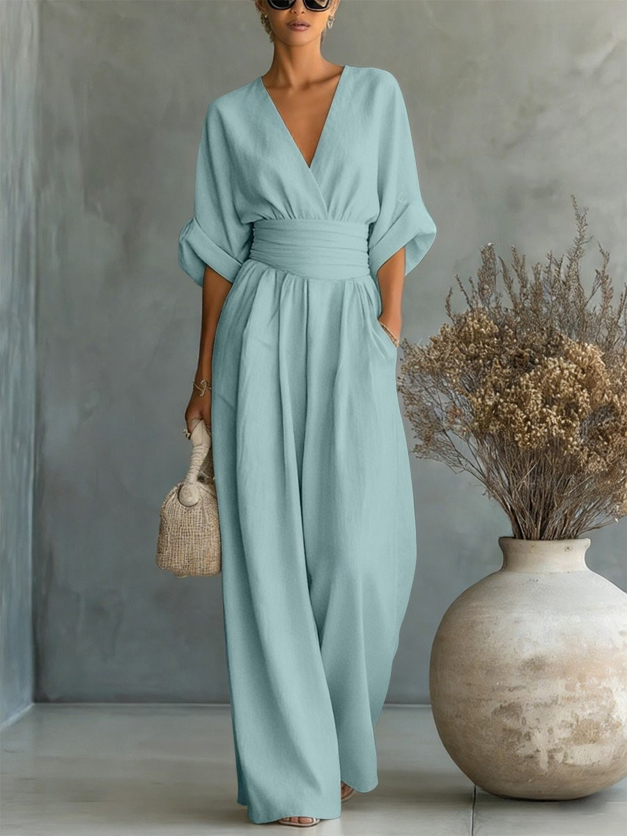 SOFIA | Effortless V-Neck Jumpsuit