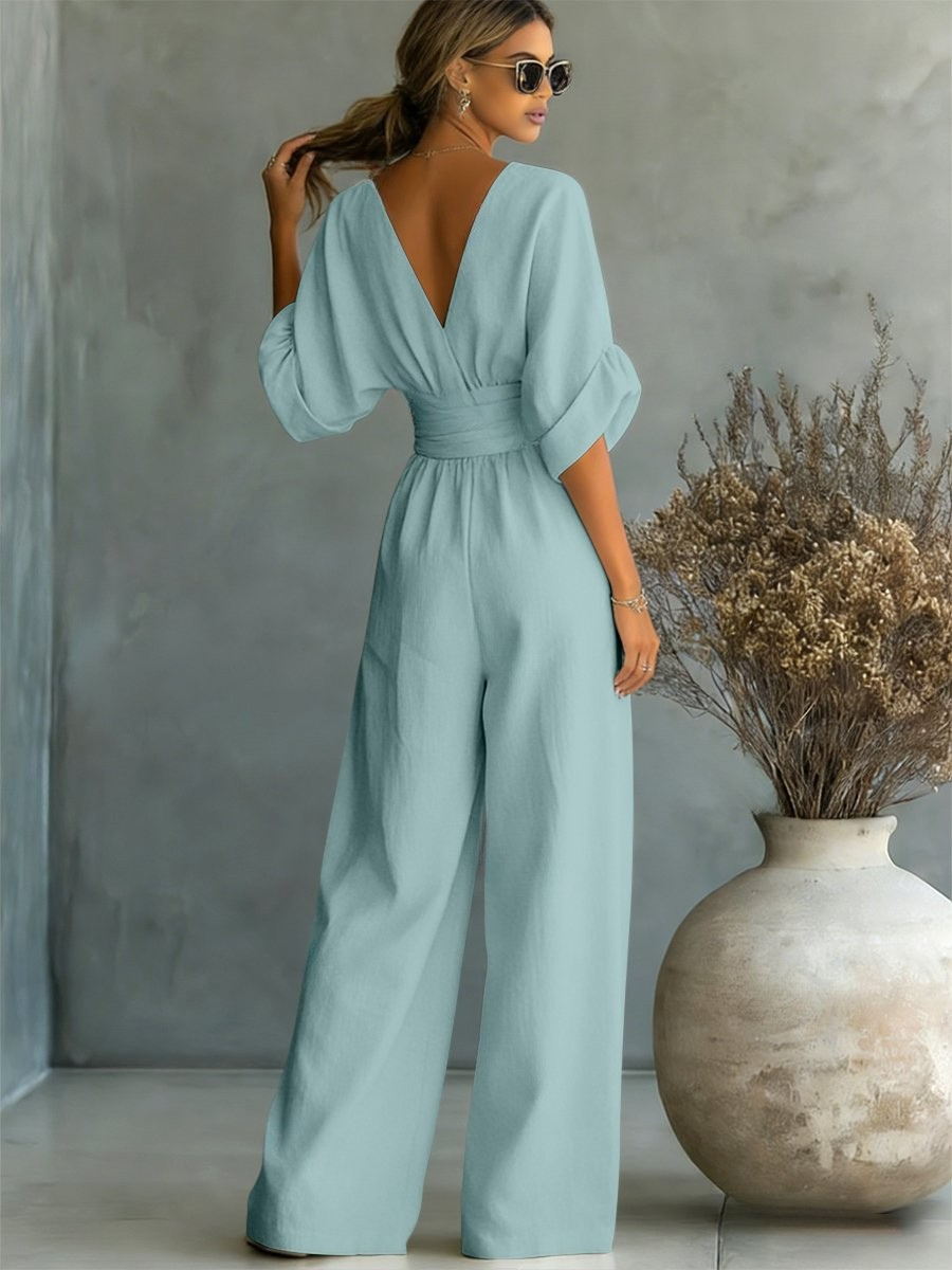SOFIA | Effortless V-Neck Jumpsuit