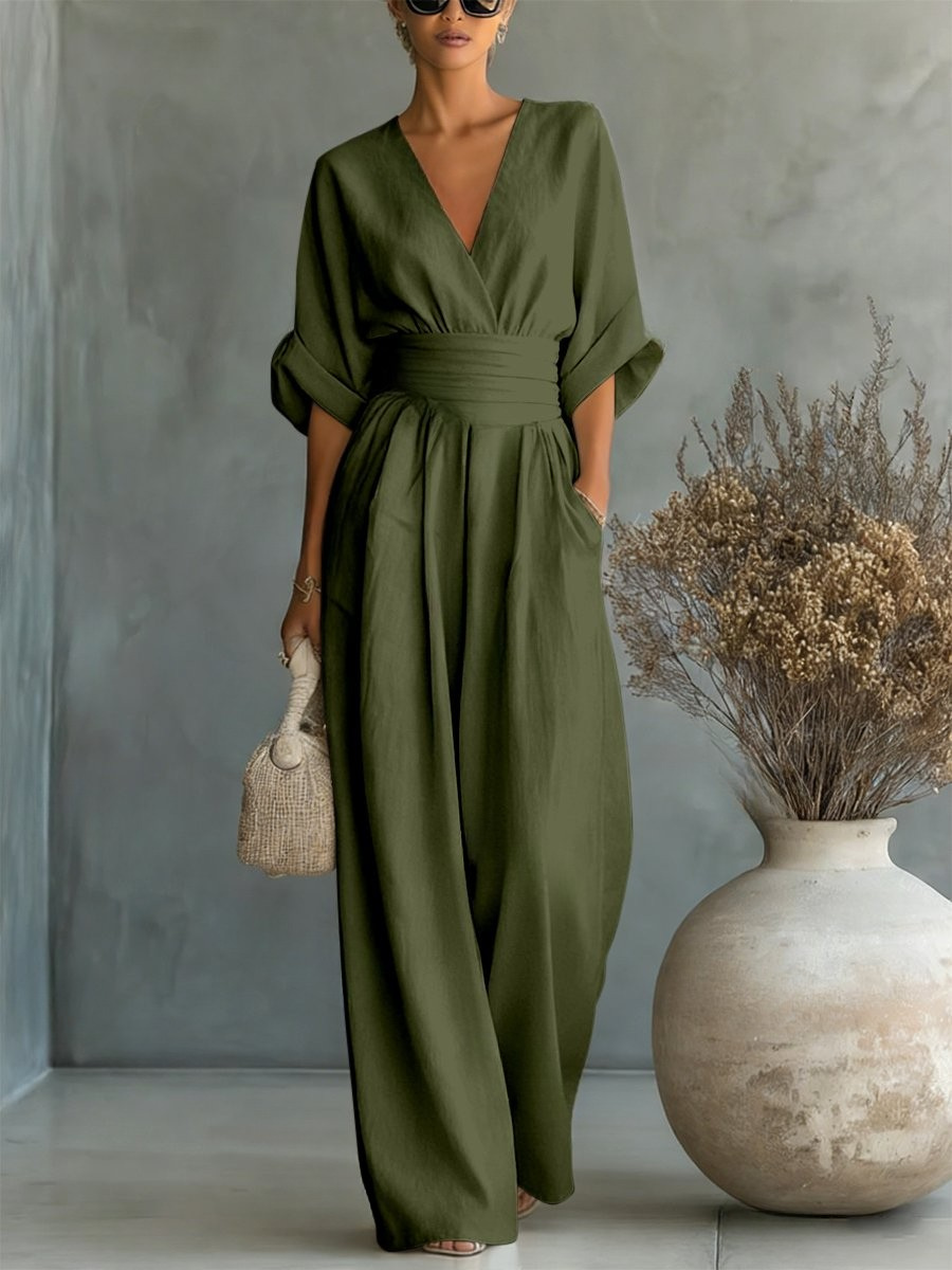 SOFIA | Effortless V-Neck Jumpsuit