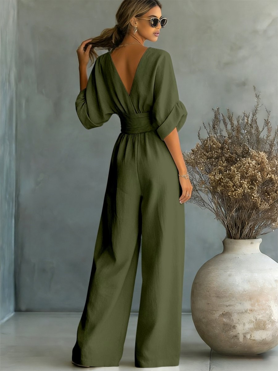 SOFIA | Effortless V-Neck Jumpsuit