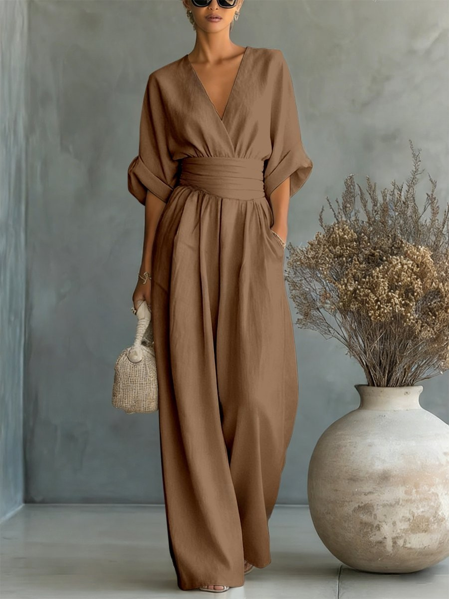 SOFIA | Effortless V-Neck Jumpsuit