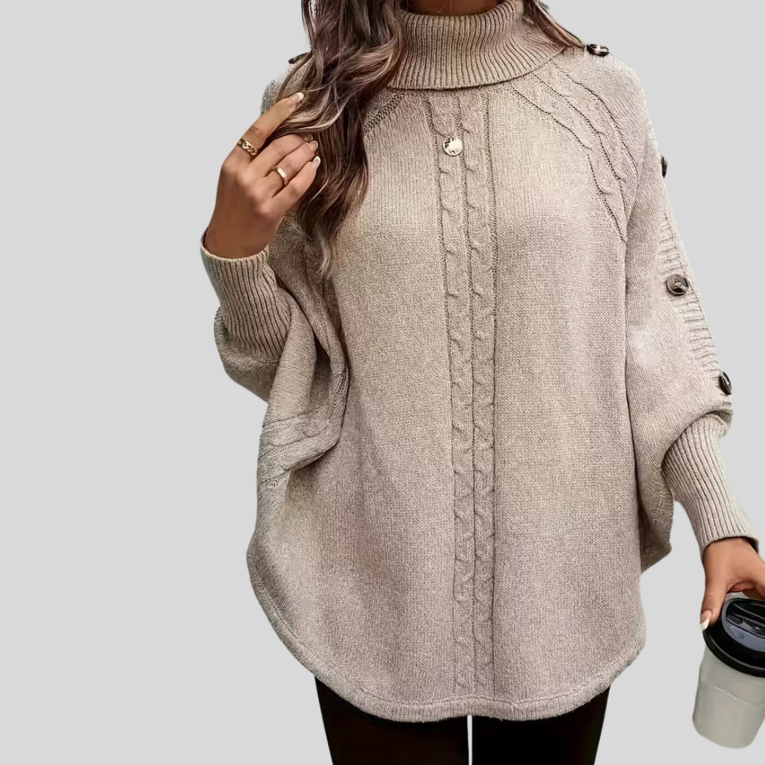 Norelle™ | High Neck Cable Knit Jumper