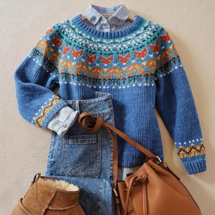 Velvo™ | Classic Vintage Knit Jumper