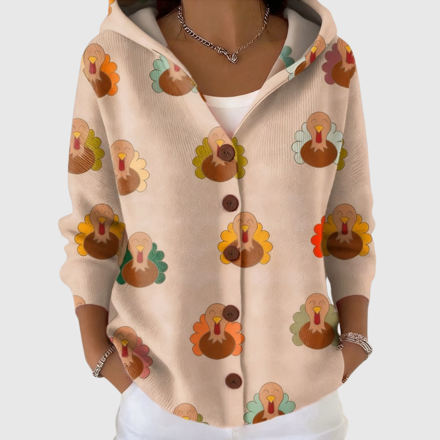 Pierina | Turkey Hooded Knit Jacket