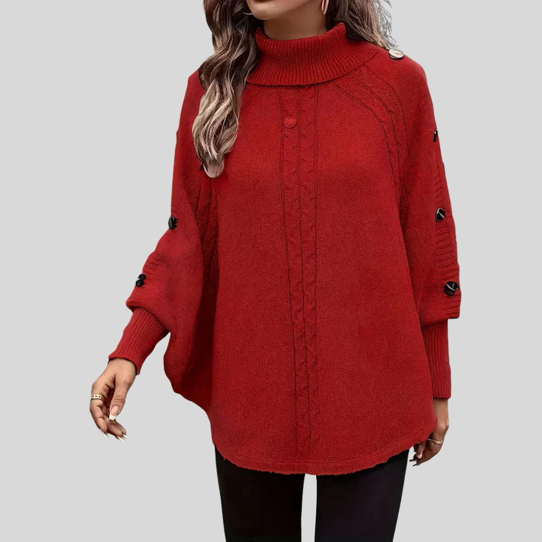 Norelle™ | High Neck Cable Knit Jumper