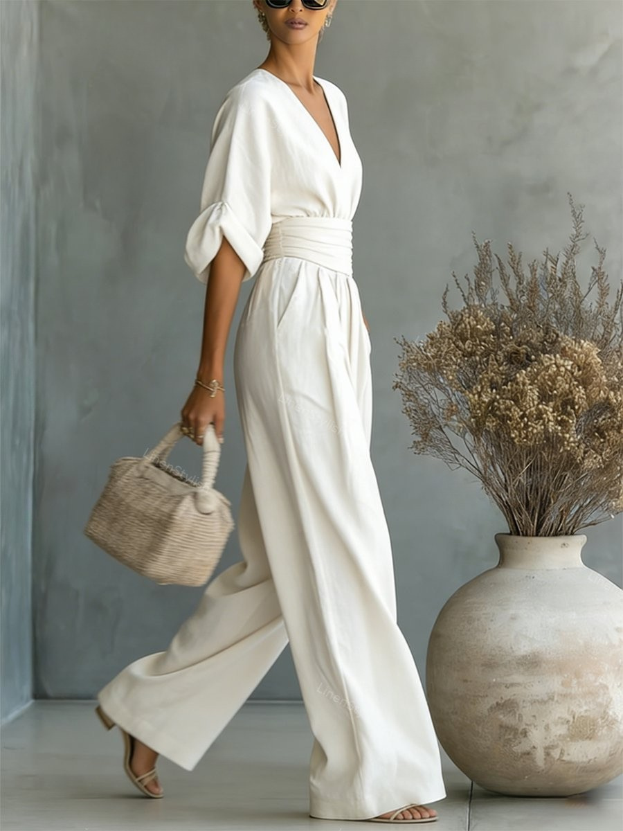 SOFIA | Effortless V-Neck Jumpsuit