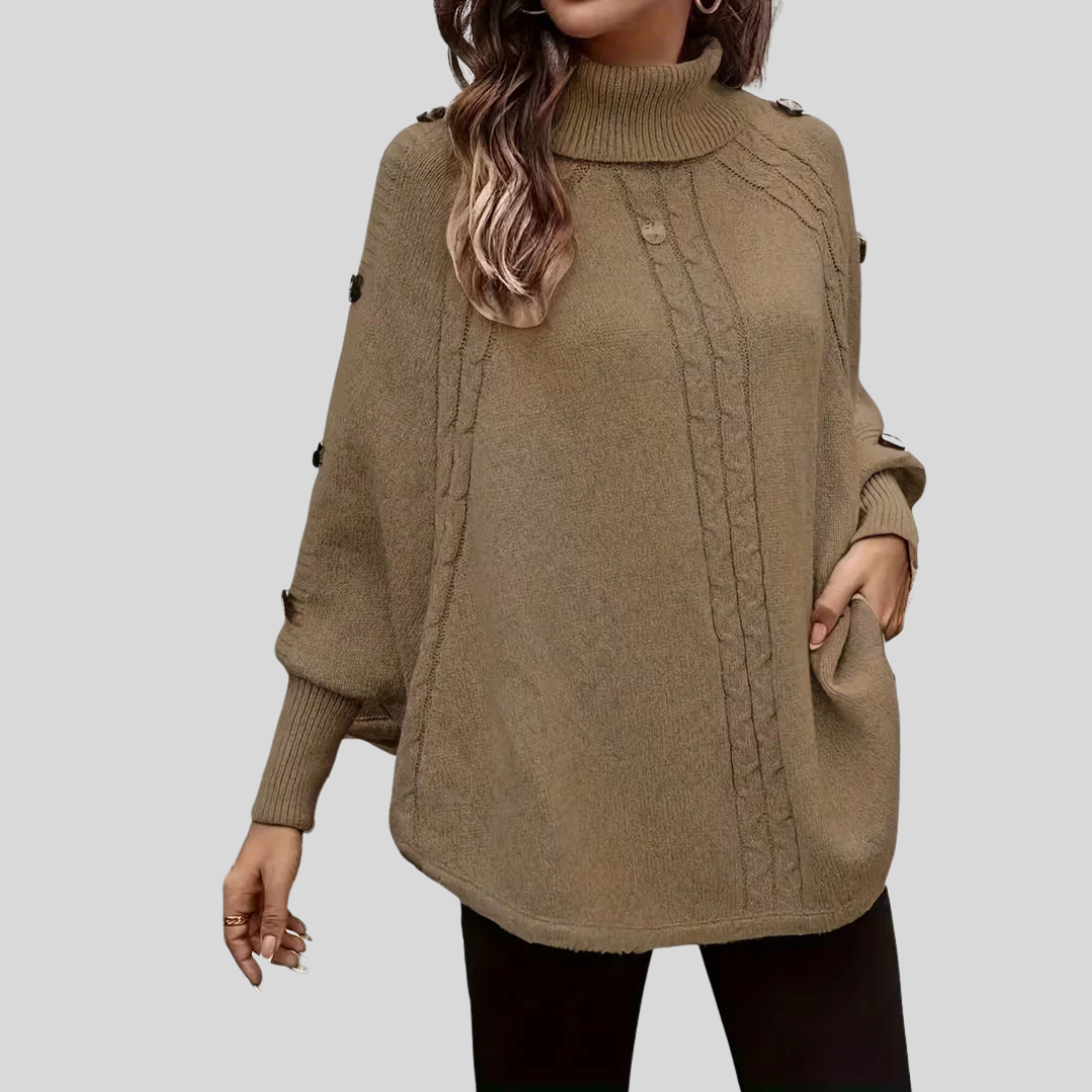 Norelle™ | High Neck Cable Knit Jumper
