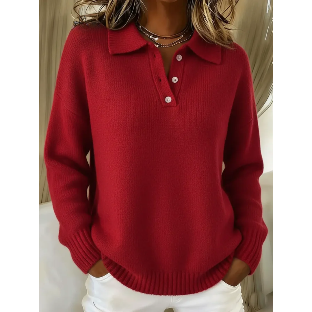 Bettina | Relaxed Collared Jumper