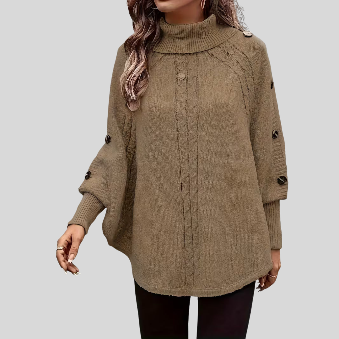 Norelle™ | High Neck Cable Knit Jumper