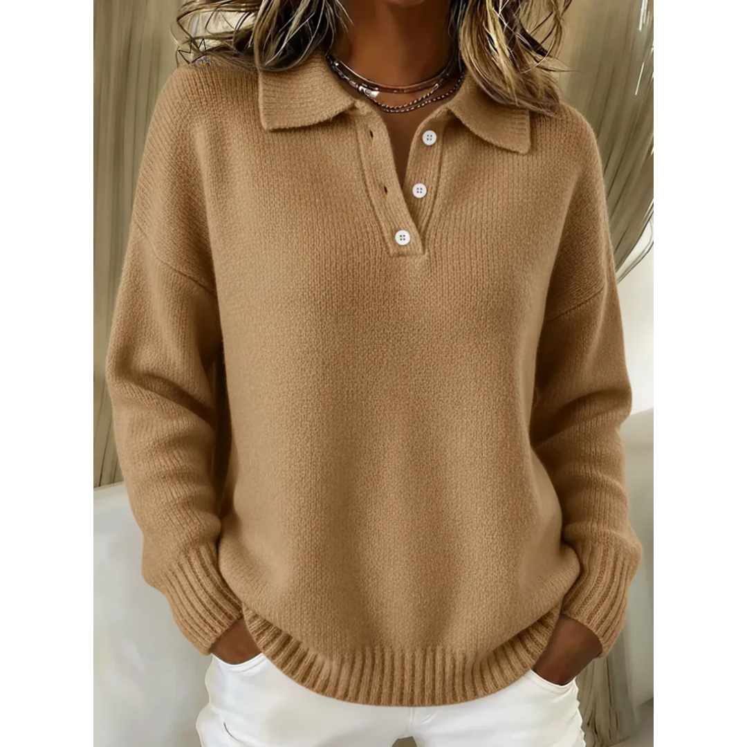 Bettina | Relaxed Collared Jumper