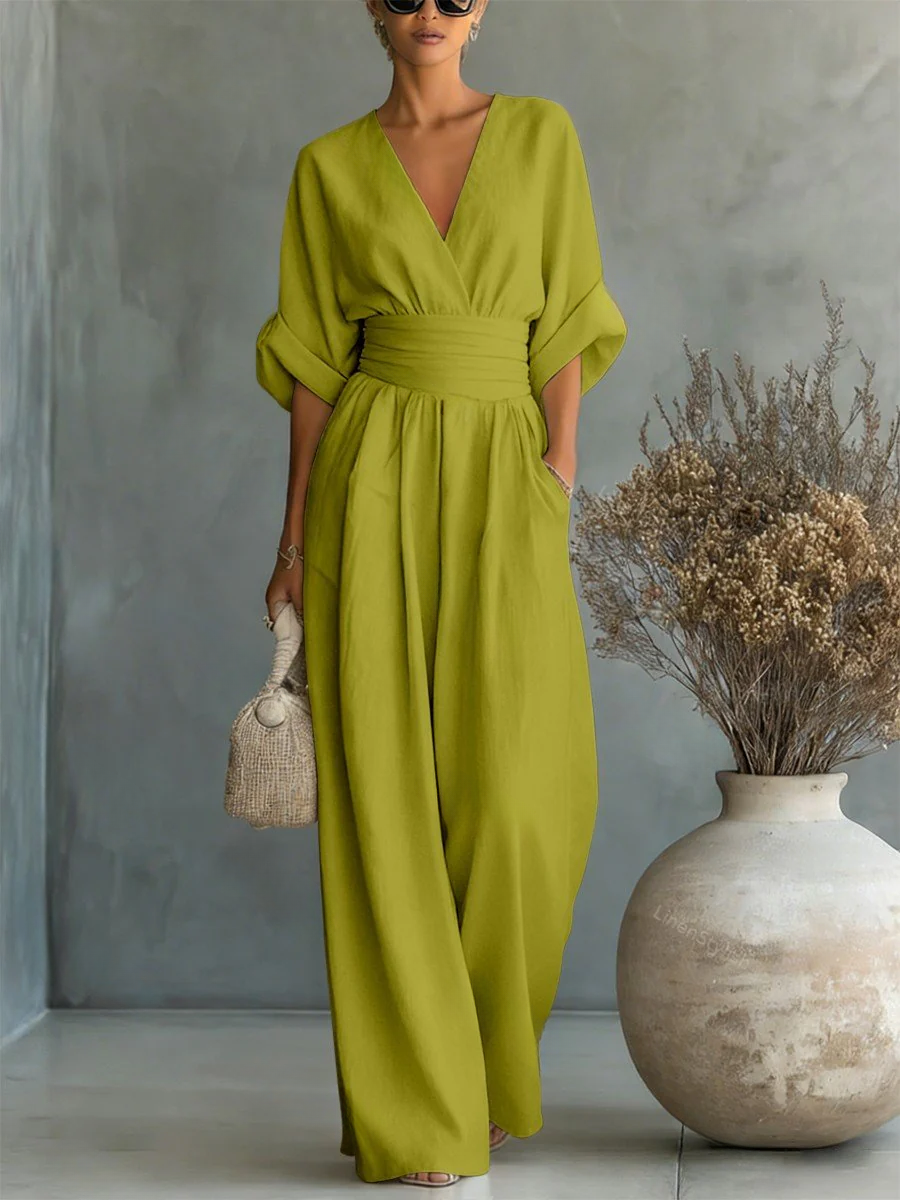 SOFIA | Effortless V-Neck Jumpsuit