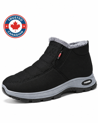 Women’s Quilted Slip-On Black Ankle Boots