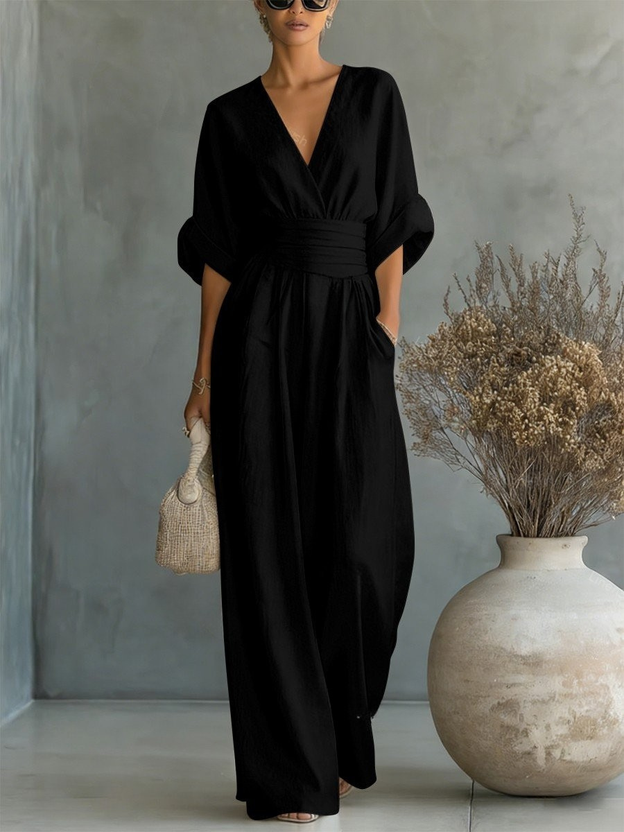 SOFIA | Effortless V-Neck Jumpsuit