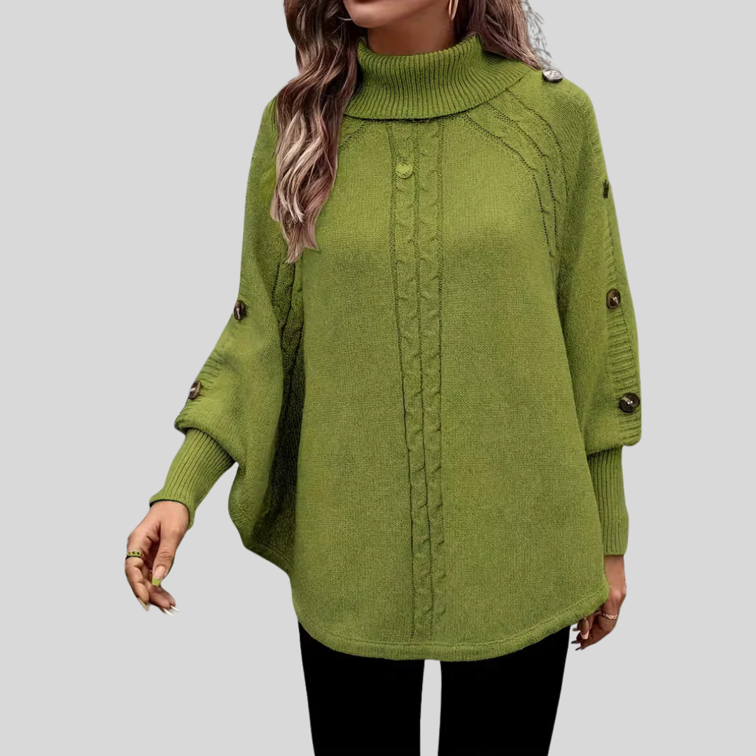 Norelle™ | High Neck Cable Knit Jumper