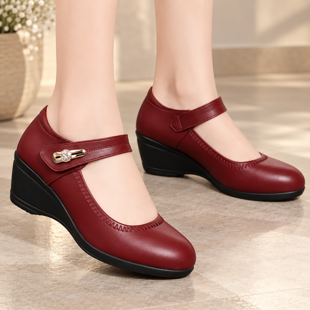 Nola | Leather Heels