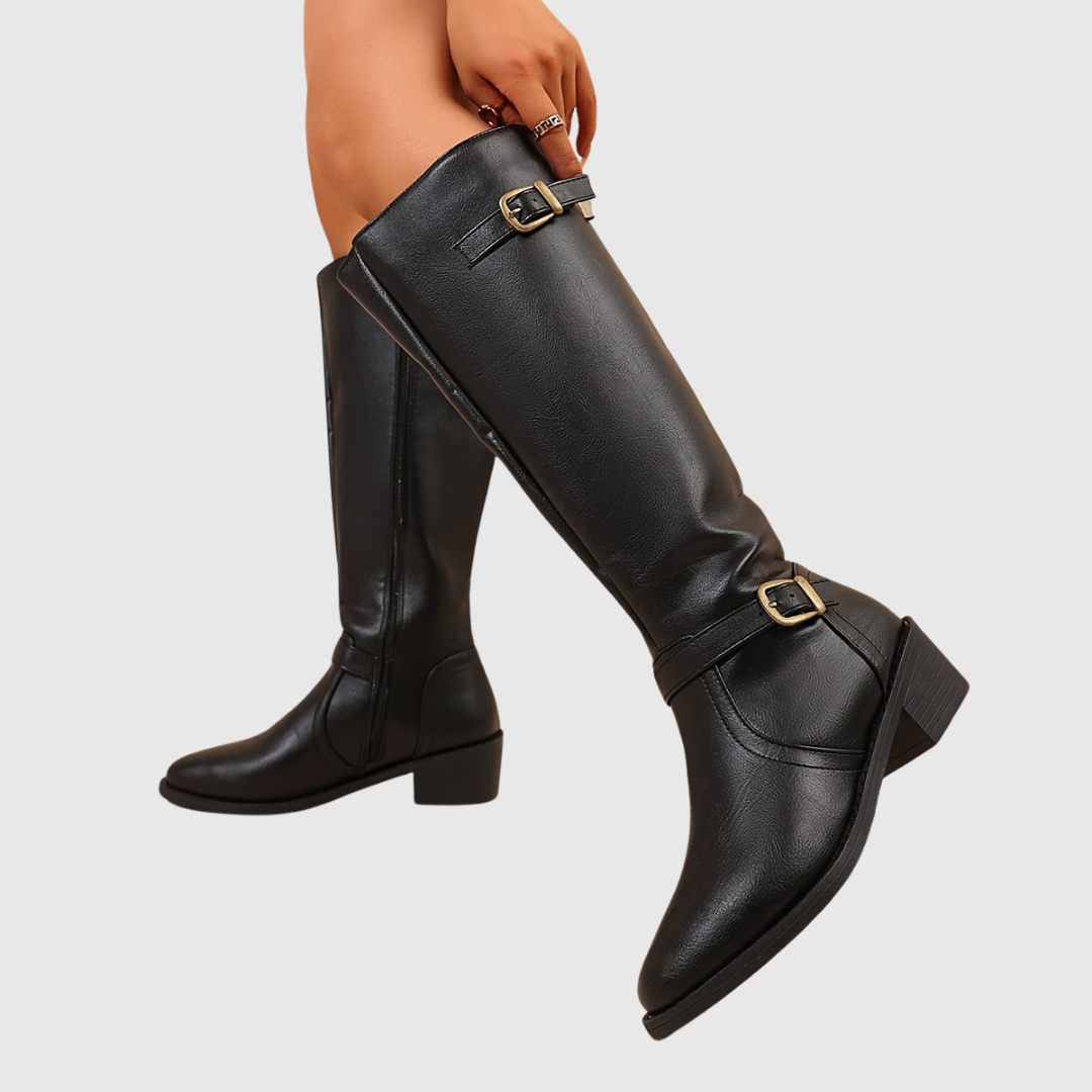 ANASTELLE | RIDING LEATHER BOOTS
