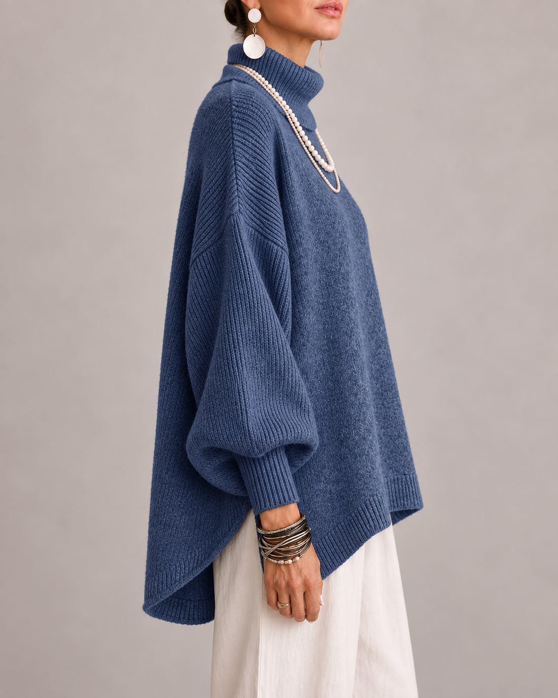 Ruth | Oversized Roll Neck Jumper