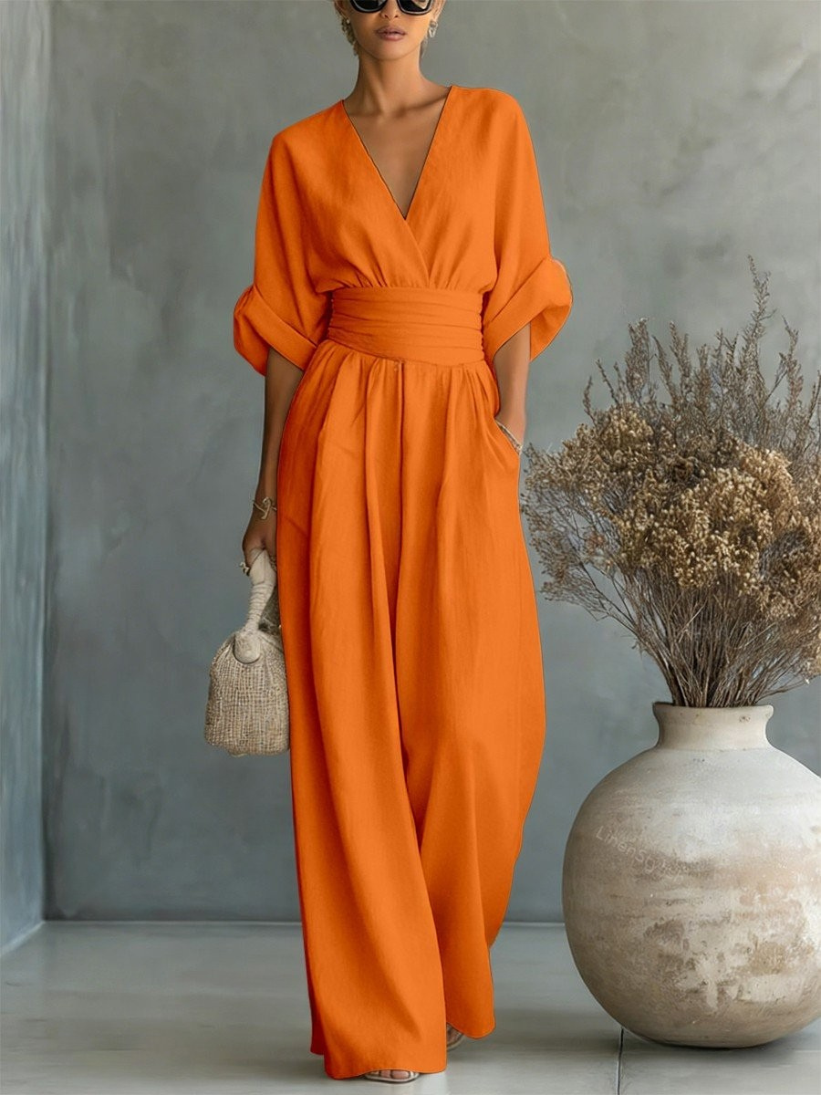 SOFIA | Effortless V-Neck Jumpsuit