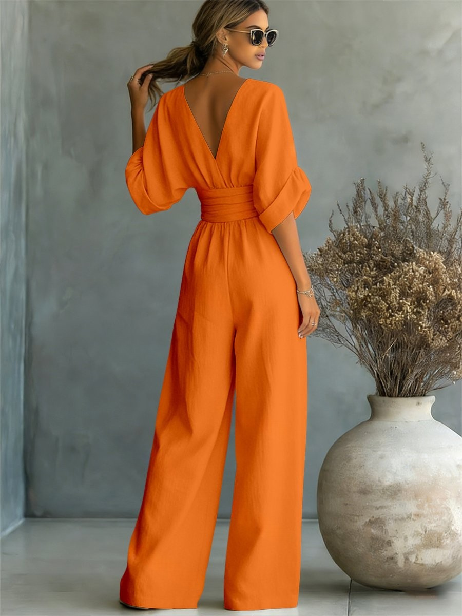 SOFIA | Effortless V-Neck Jumpsuit