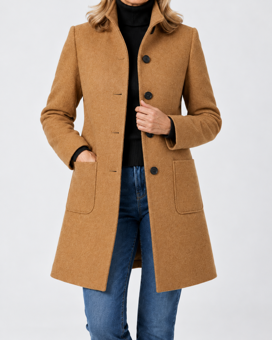 Clara | Elegant Button-Up Coat