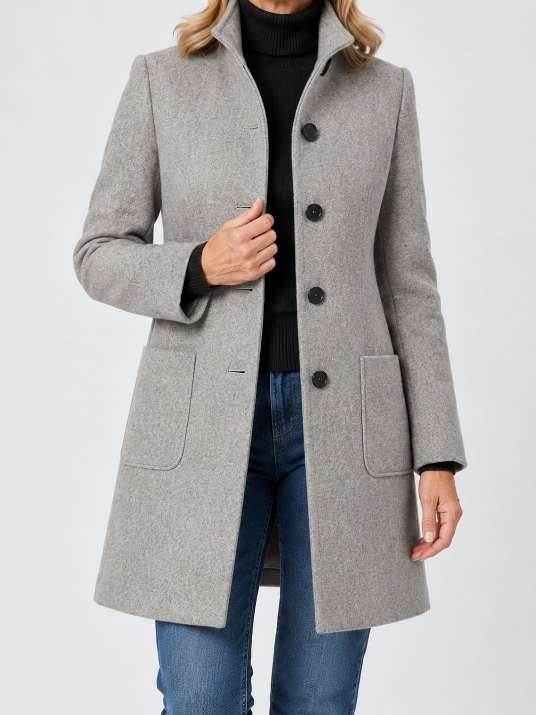Clara | Elegant Button-Up Coat