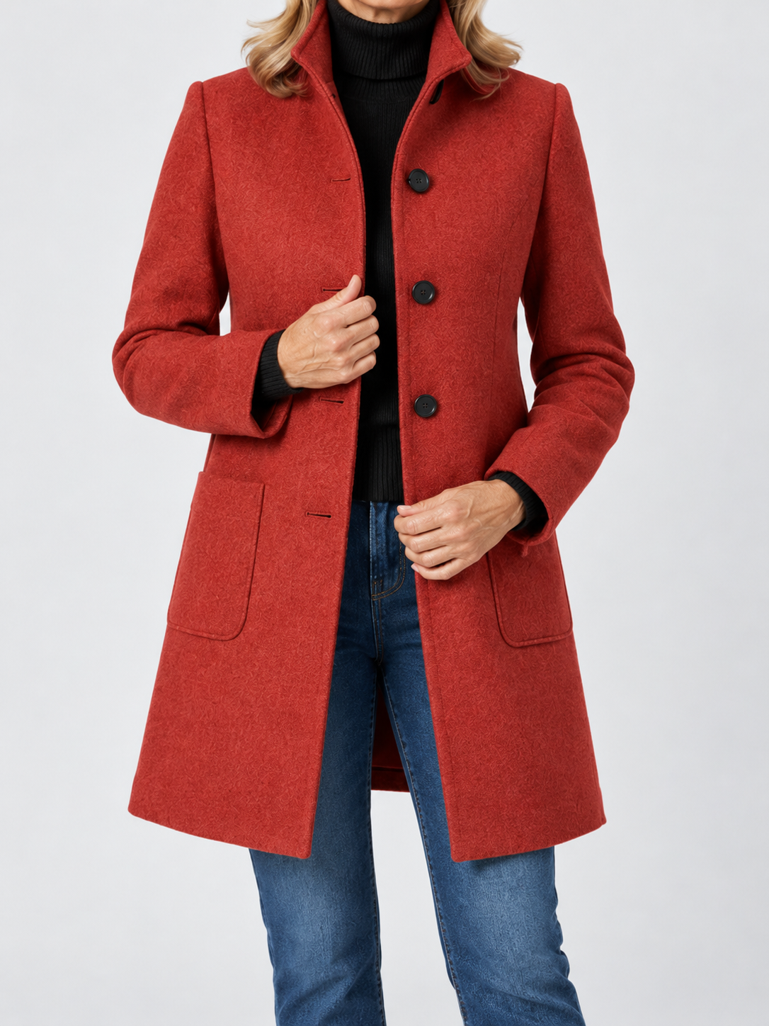 Clara | Elegant Button-Up Coat