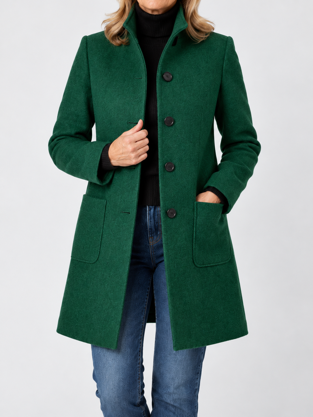 Clara | Elegant Button-Up Coat