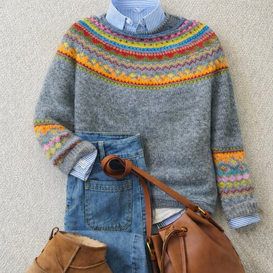 Emily™ | Heritage Nordic Knit Jumper