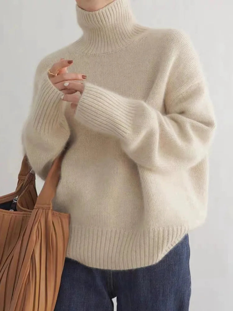 ISABOLL | CASHMERE HIGH-NECK JUMPER