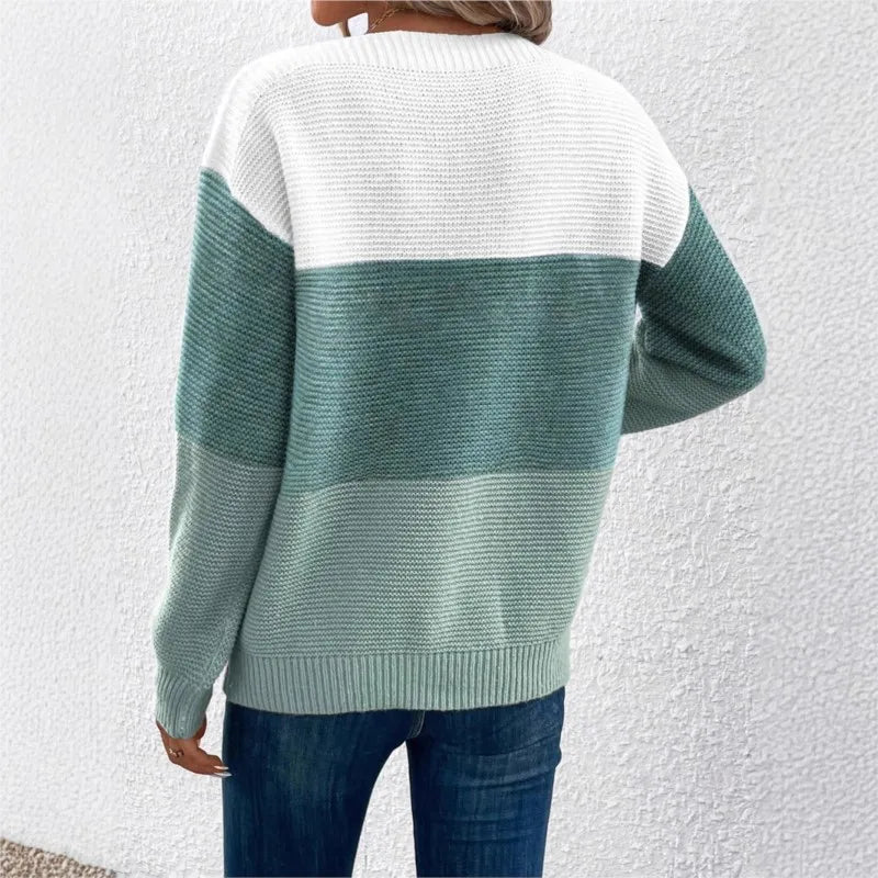 Nancy | Knitted Patchwork Jumper