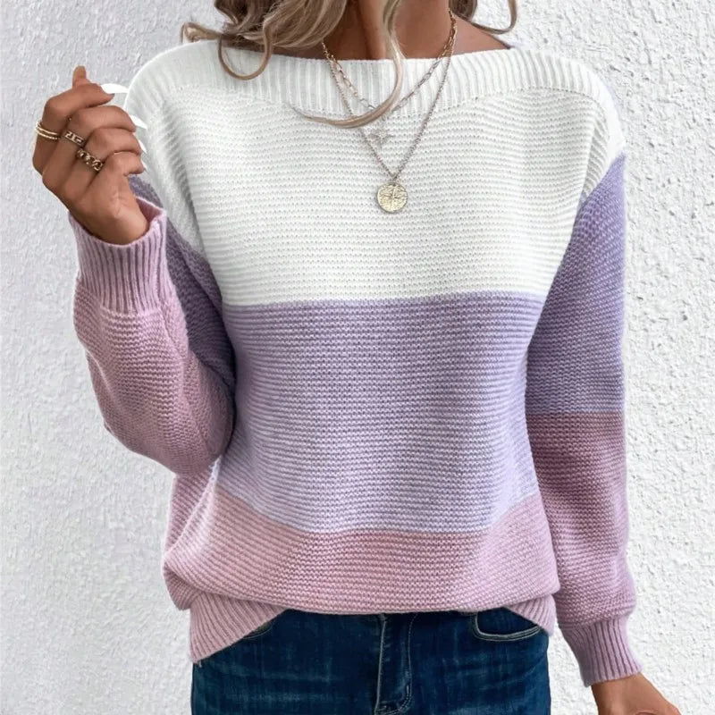 Nancy | Knitted Patchwork Jumper