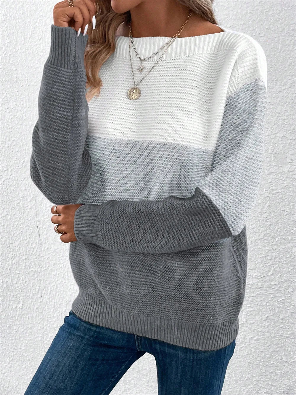 Nancy | Knitted Patchwork Jumper
