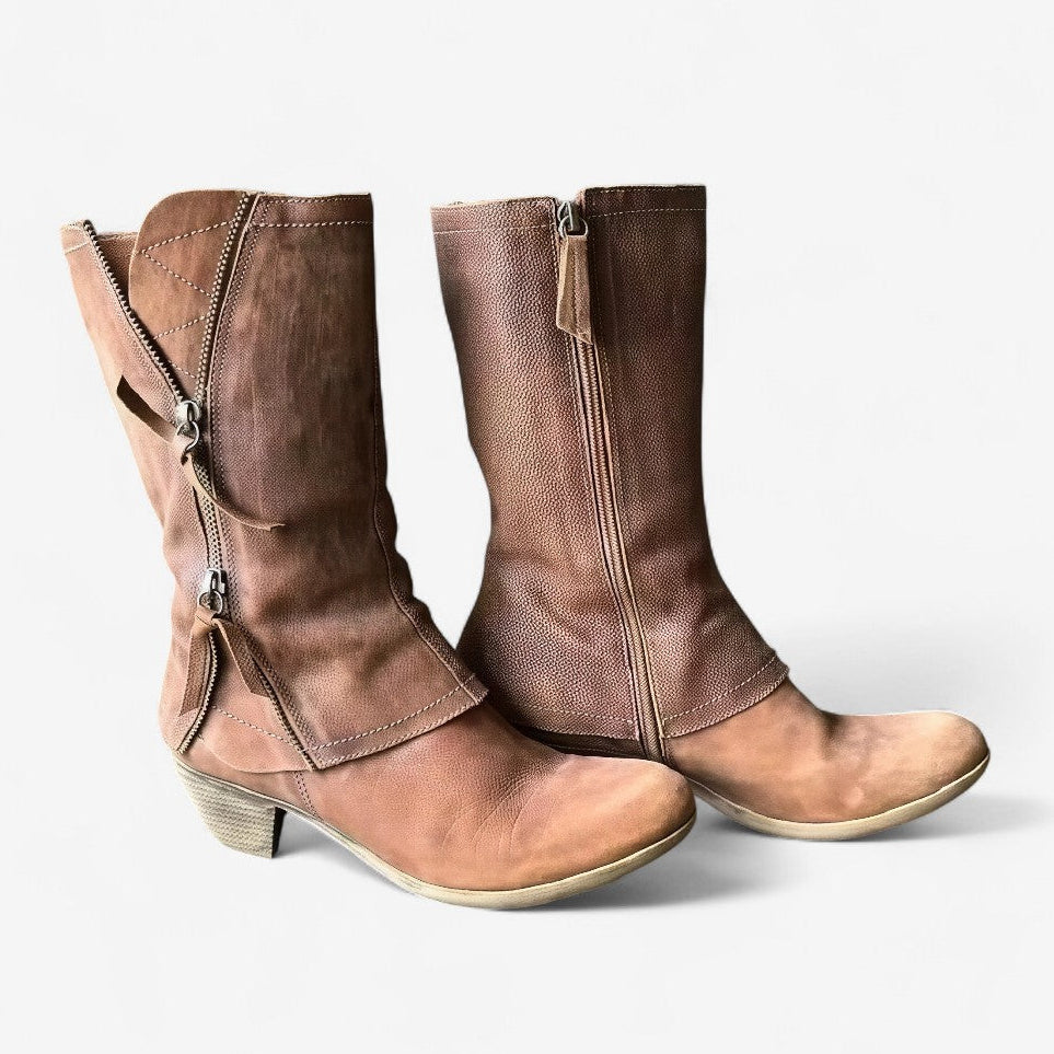 Andrea | Leather Autumn Boots
