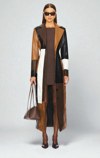 Mosaic | Leather Coat