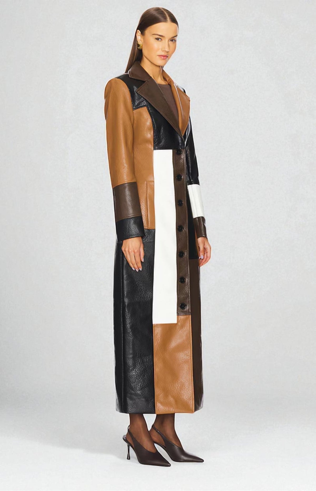 Mosaic | Leather Coat