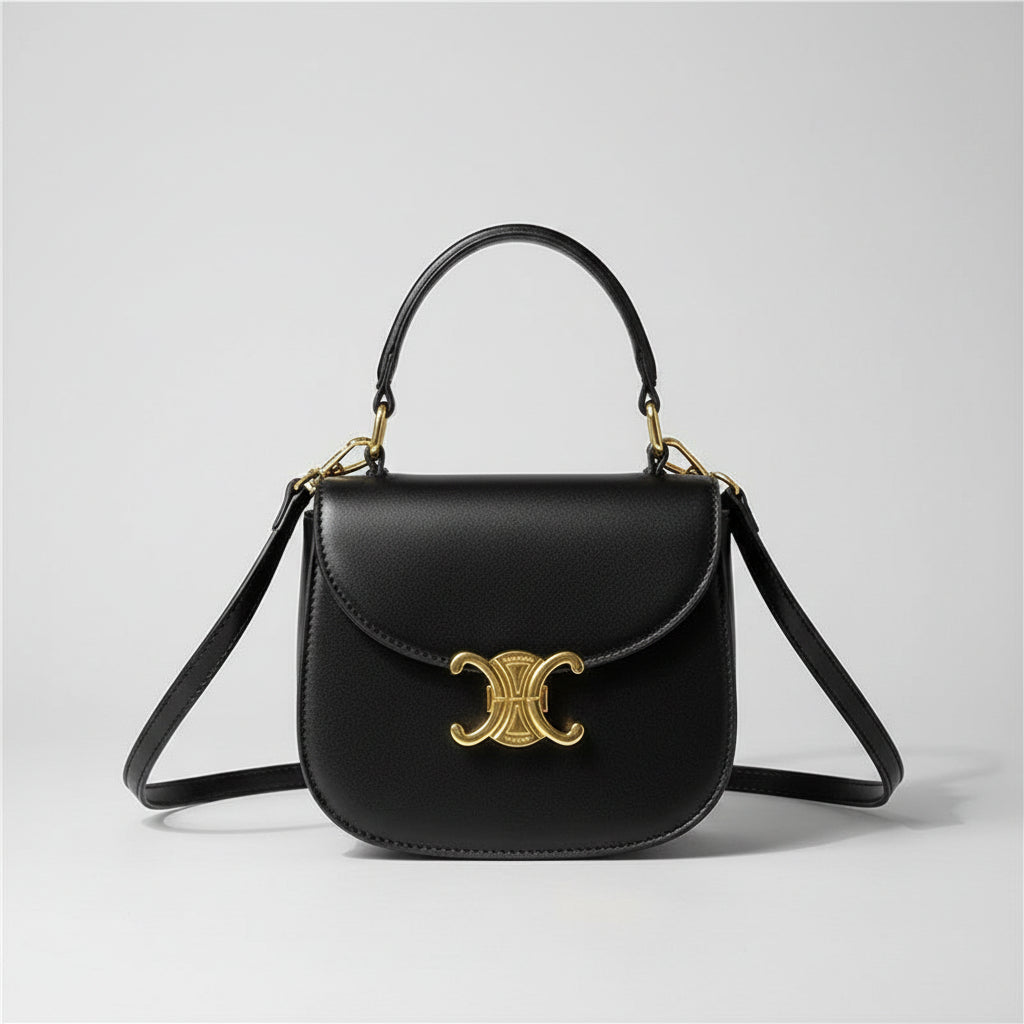 Mini Crossbody Bag with Gold-Tone