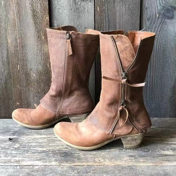 Andrea | Leather Autumn Boots