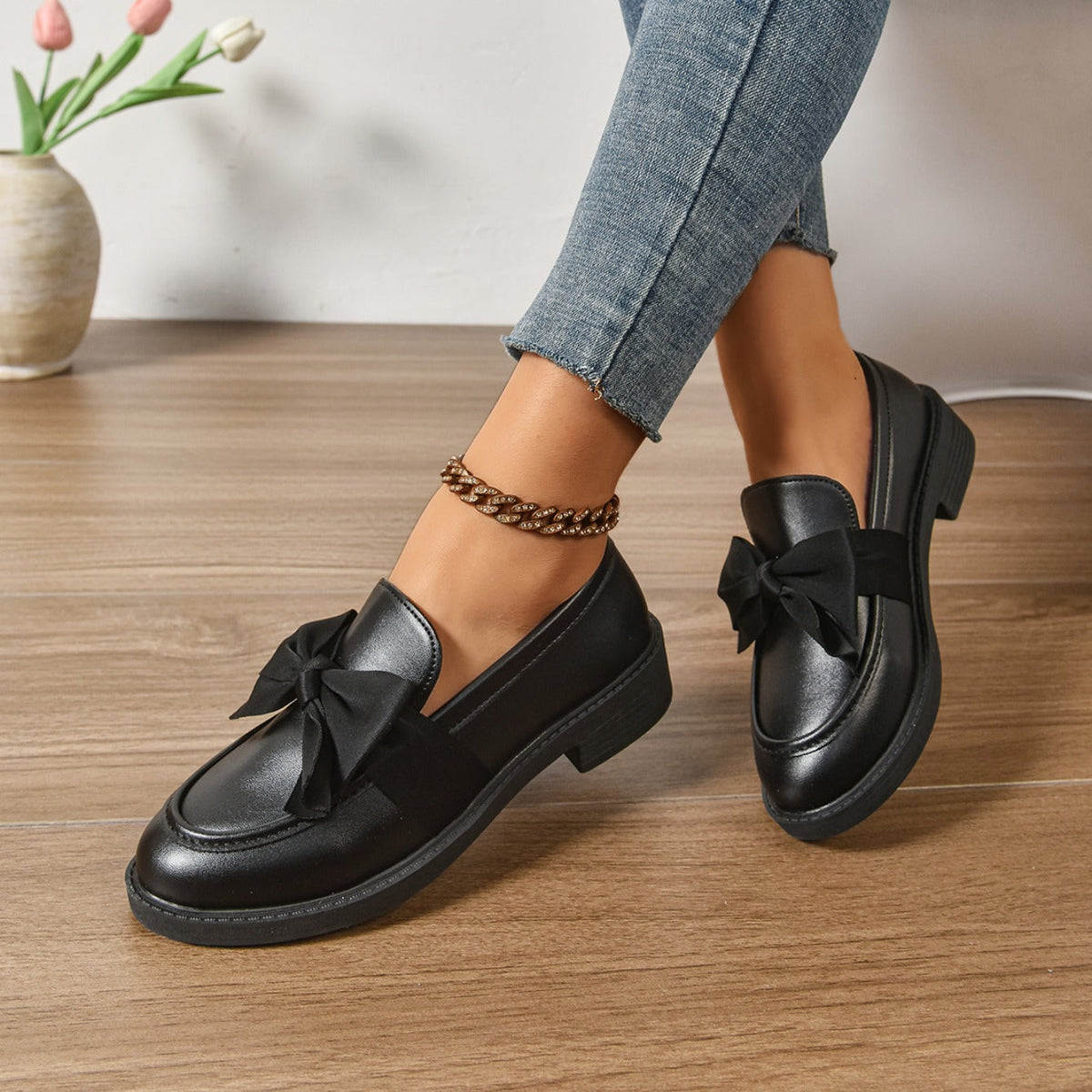 Alice | Orthopaedic Bow Loafers