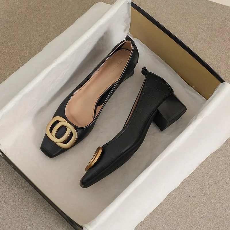 Opium Crest Heels Black