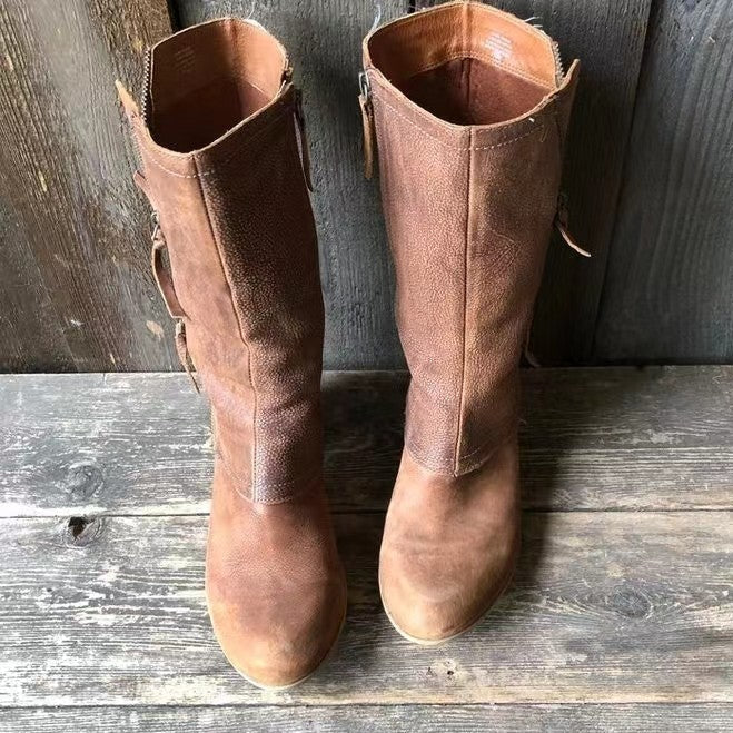 Andrea | Leather Autumn Boots