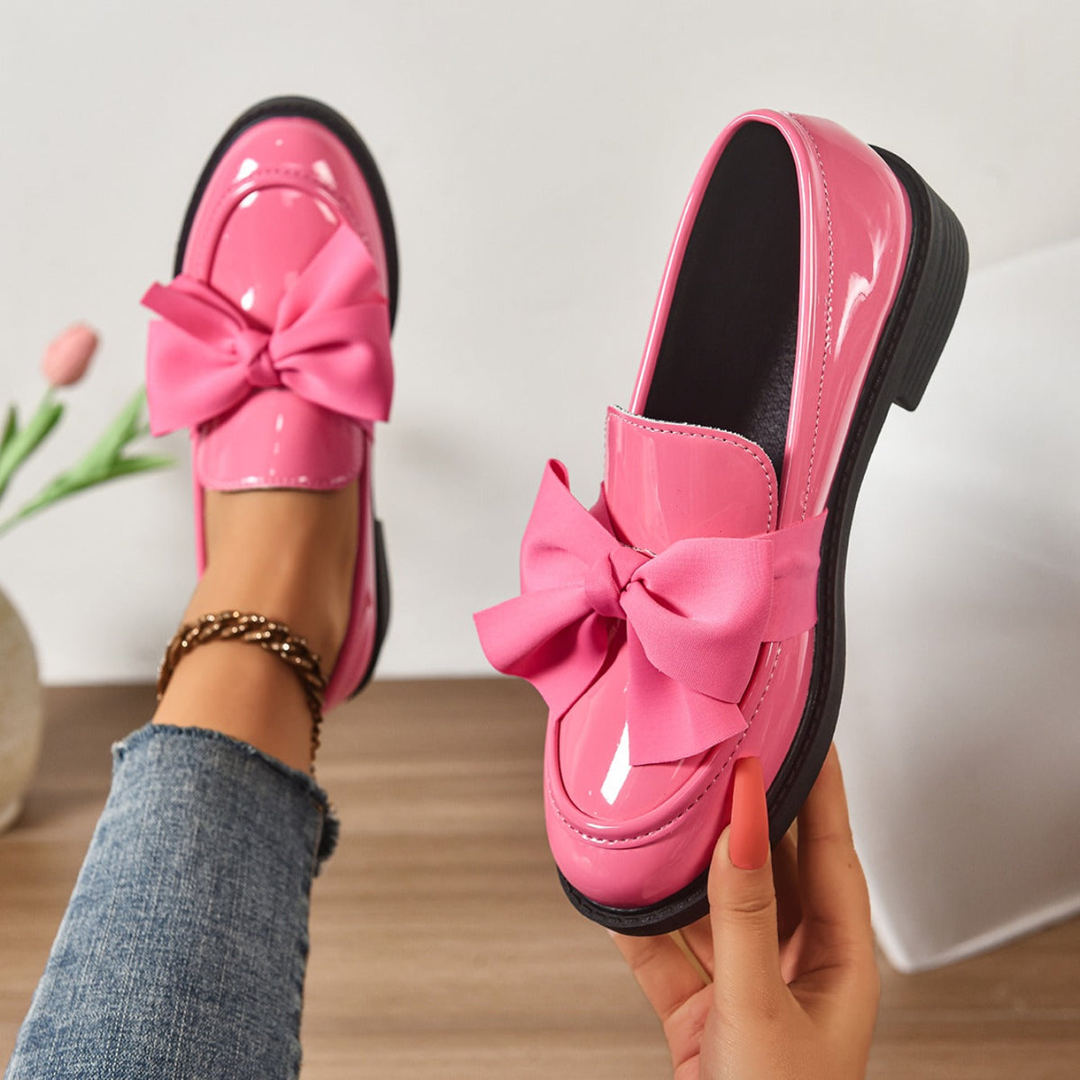 Alice | Orthopaedic Bow Loafers
