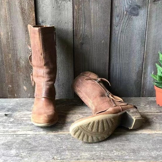 Andrea | Leather Autumn Boots