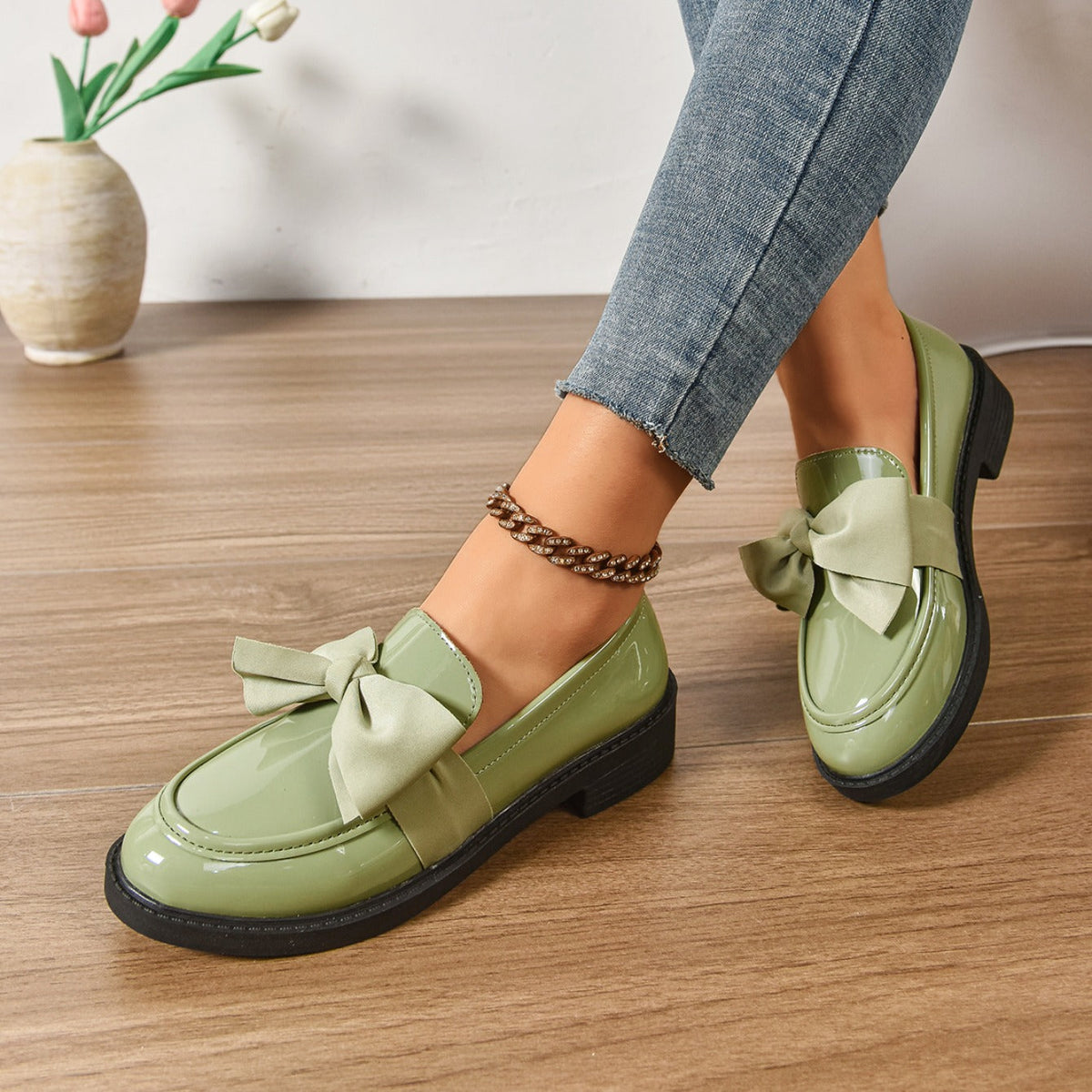 Alice | Orthopaedic Bow Loafers