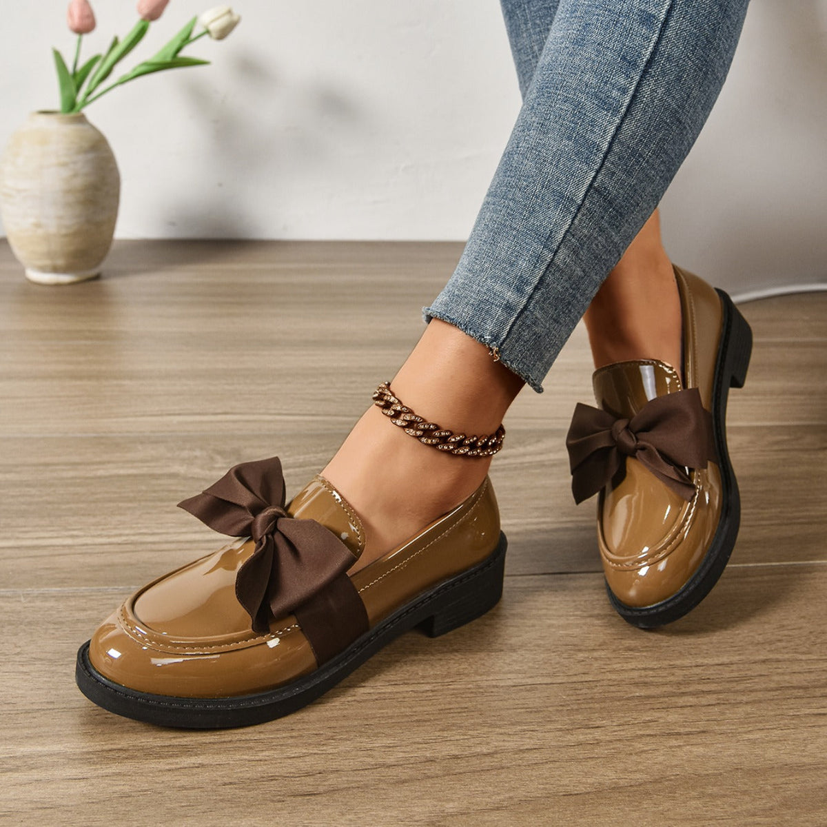 Alice | Orthopaedic Bow Loafers