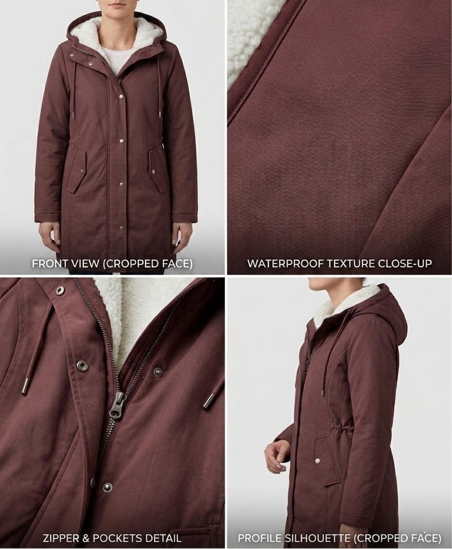Cordelia™ | Cosy Hooded Weatherproof Coat