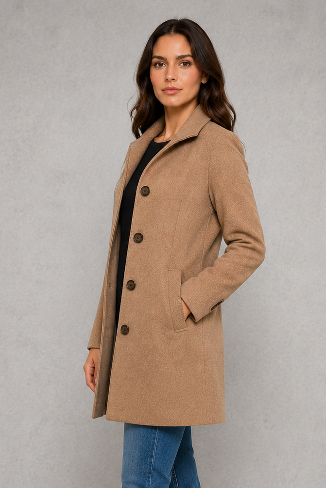 Clara | Classic Button Coat