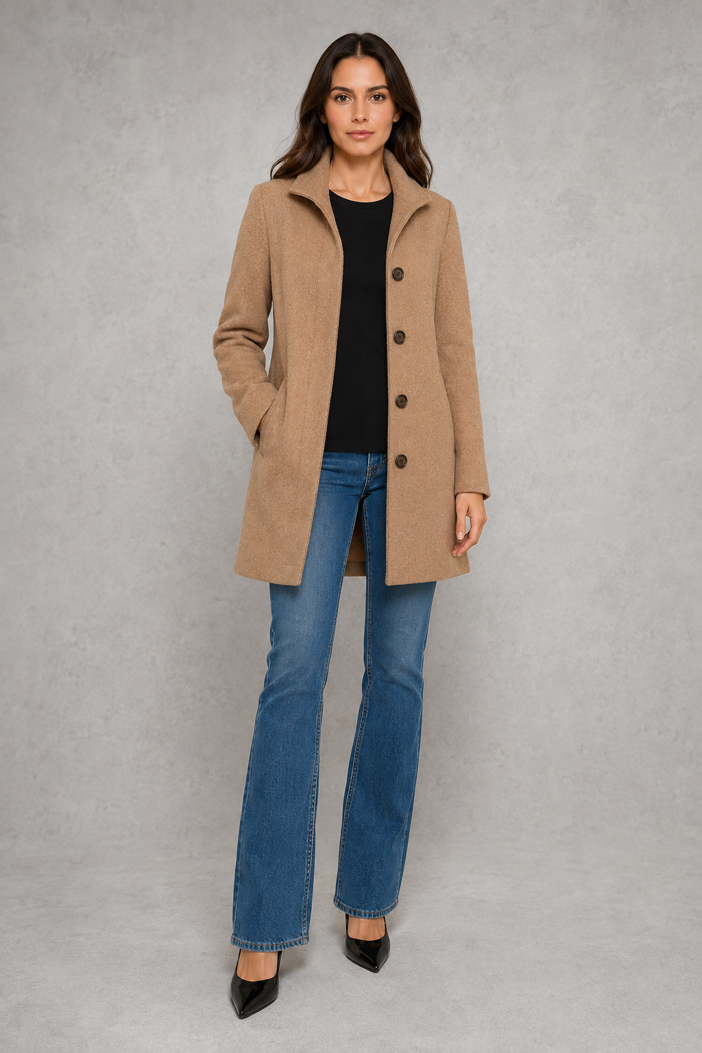 Clara | Classic Button Coat