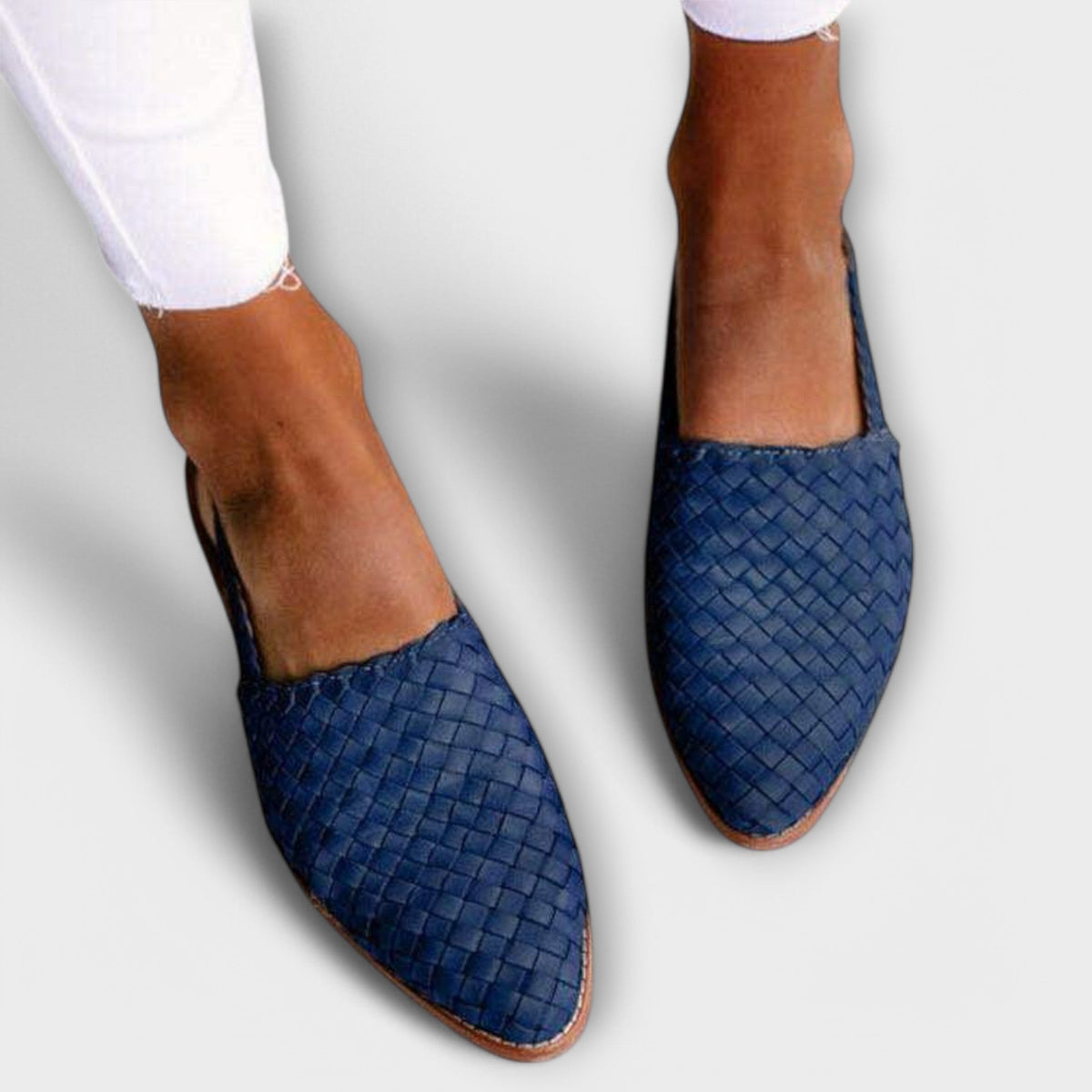 Sandra | Woven Slingback Loafer