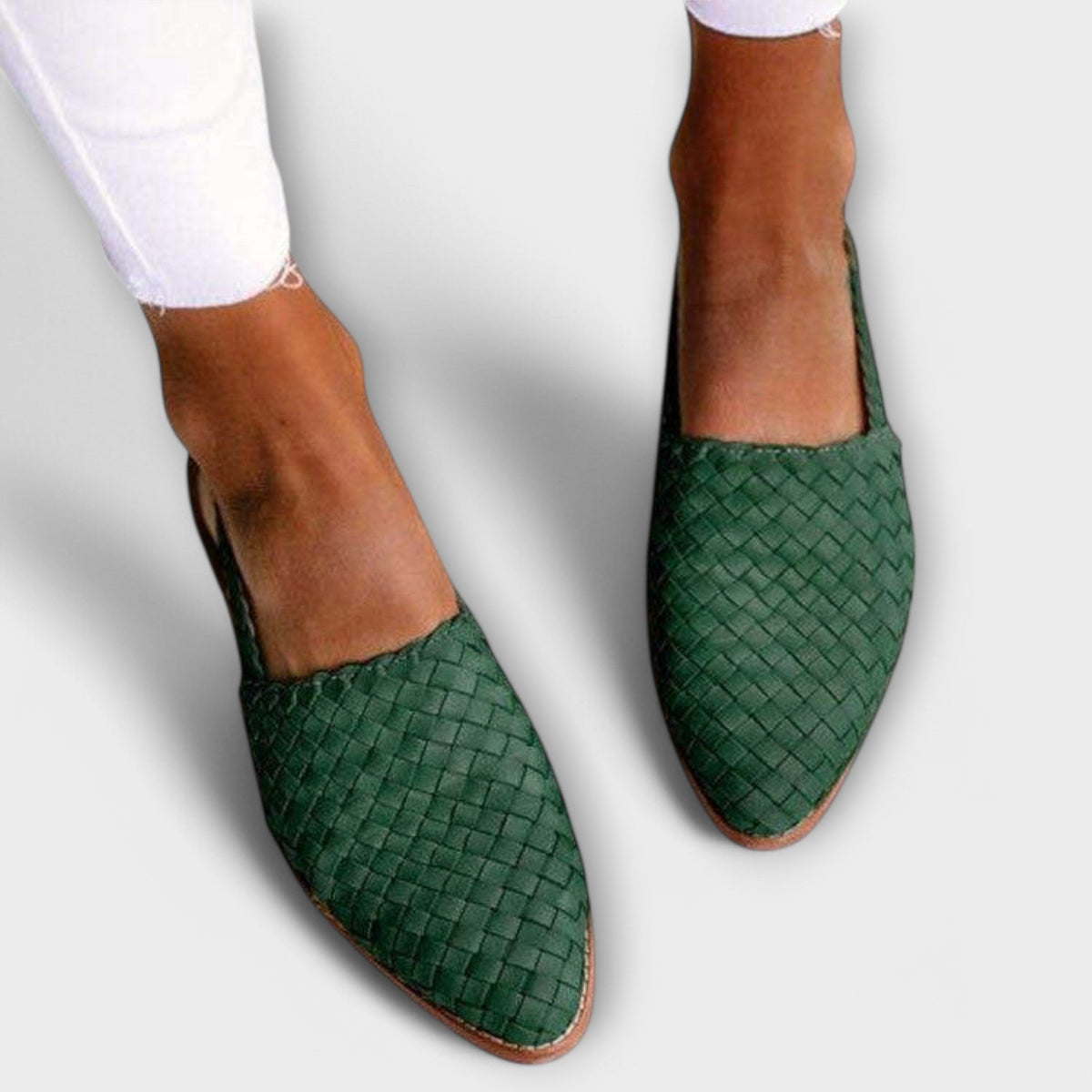 Sandra | Woven Slingback Loafer