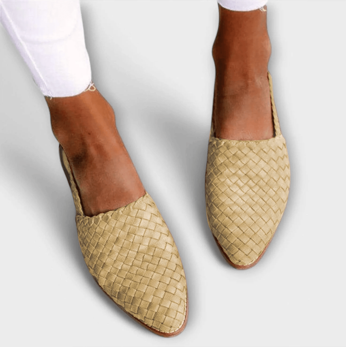 Sandra | Woven Slingback Loafer